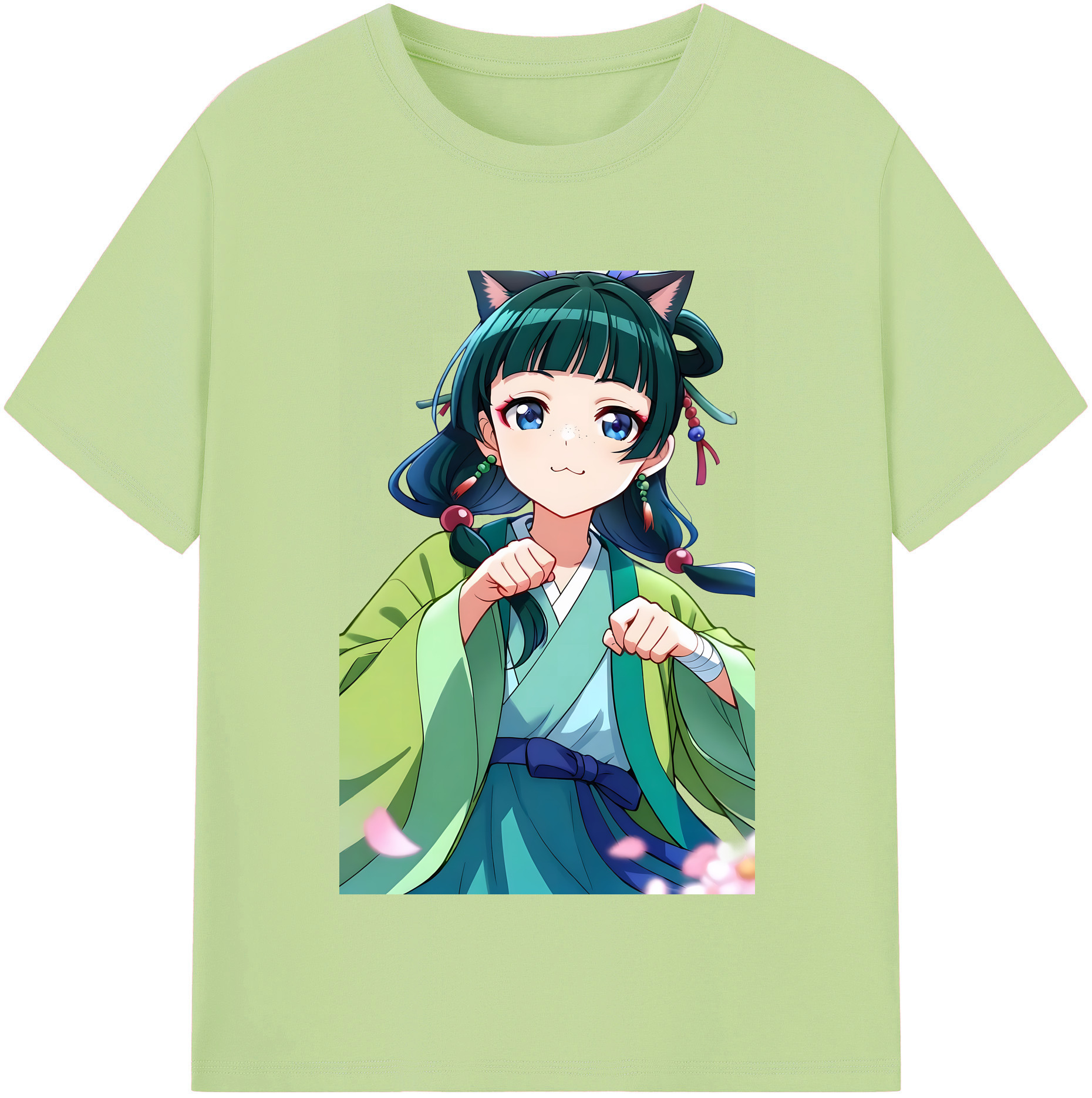 （画像用） 薬屋のひとりごと The Apothecary Diaries 綿100％半袖Tシャツ（フロントプリント）